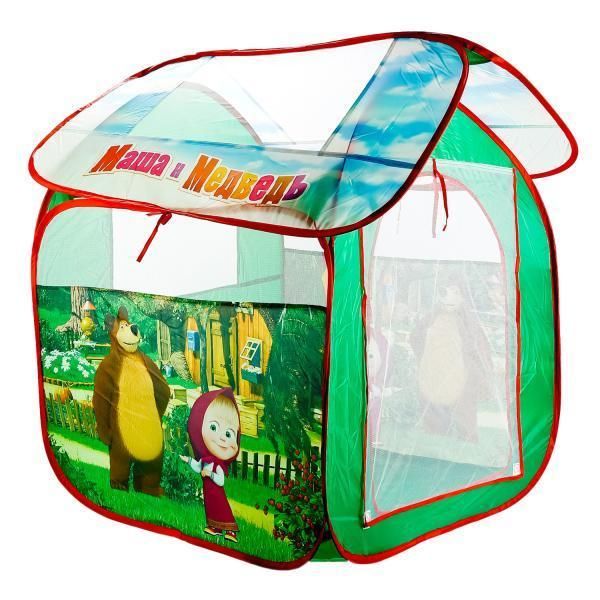 CHILDREN'S PLAY TENT "LET'S PLAY TOGETHER" "MASHA AND THE BEAR" 83*80*105CM IN A BAG