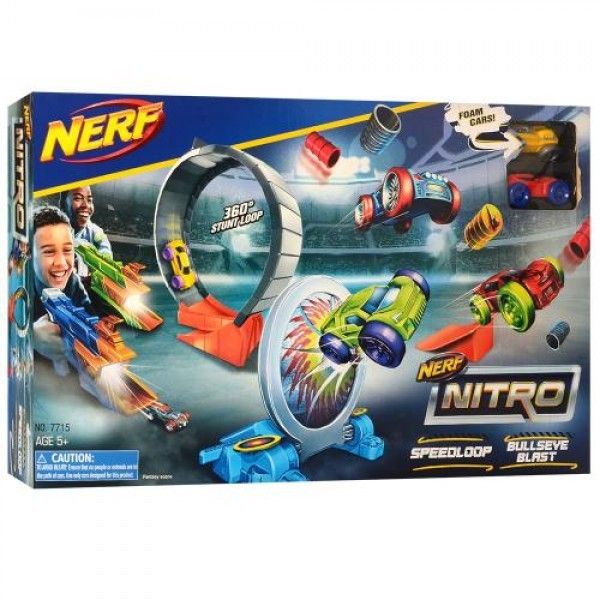 Auto track blaster Nerf Nitro with 2 types of cars
