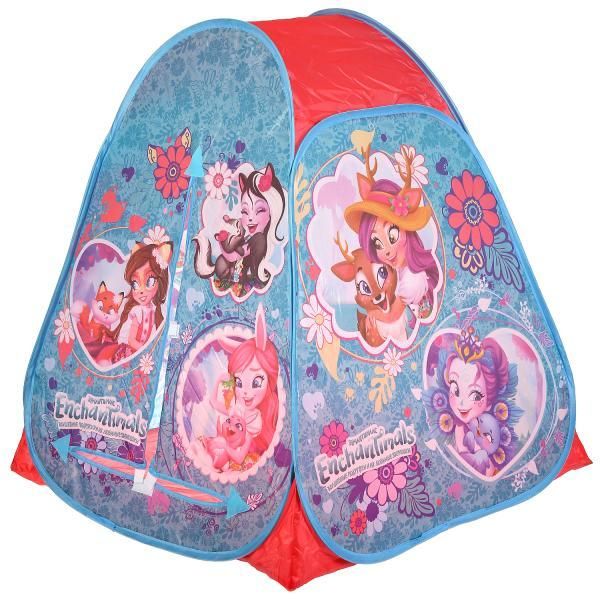 Children's play tent ENCHANTIMALS 81x90x81cm, in a bag Let's play together