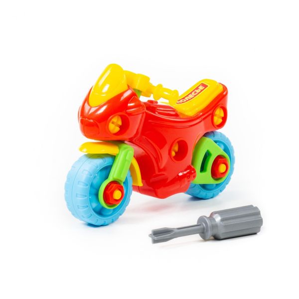 Constructor-transport Motorcycle (25 elements) (in the package)