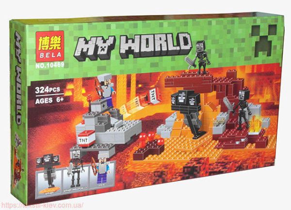 Minecraft My World “Wither” construction set 324 parts, Bela art. 10469