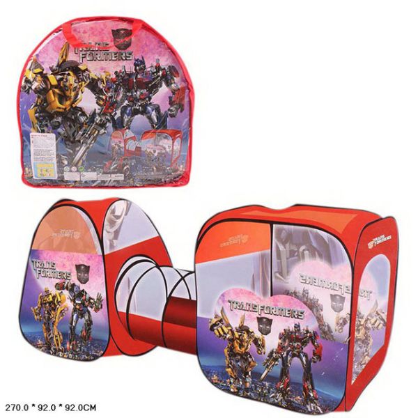 Children's tent tunnel with houses Transformers