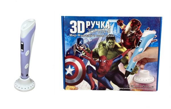 3D pen with LCD display "Superheroes"