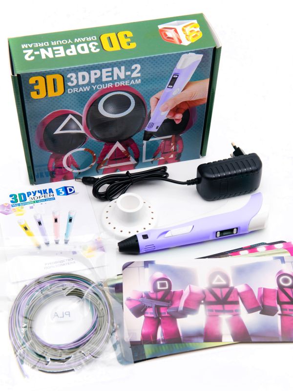 3D Pen-2 pen "Squid Game" with a set of plastic and stencils