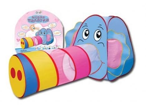 Children's tent "Elephant with tunnel" 166x73x83 cm
