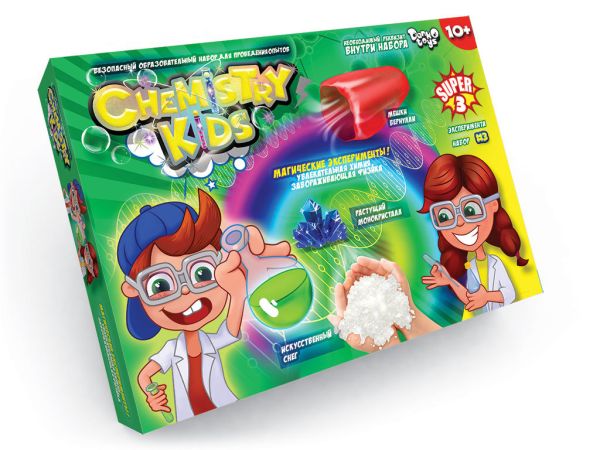 Set for conducting experiments “Magic Experiments” Chemistry Kids series, economy, set 3
