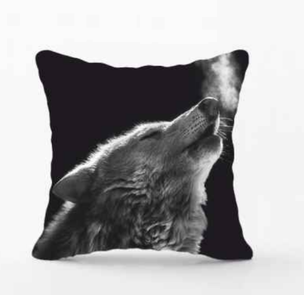 Decorative pillow "Wolf" 30 cm art.01067