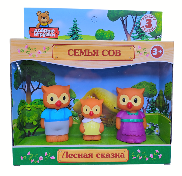 Game set "Family of owls"