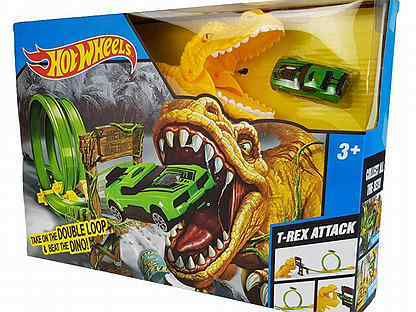 Auto track Hot Wheels Mouth of the Dinosaur 2 rings