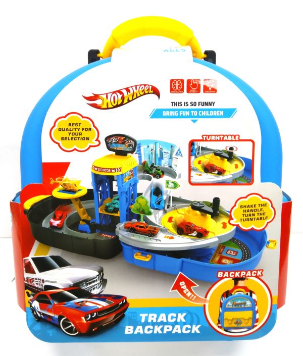Transformable parking backpack "Hot Wheels" with handle