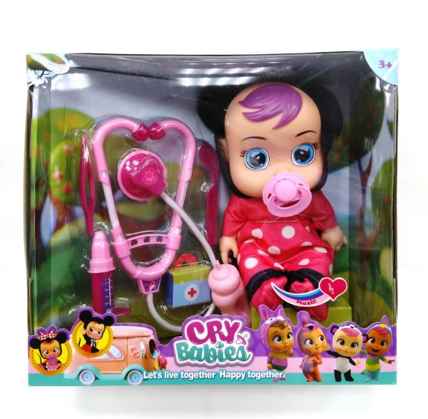 Cry Baby Doll Doctor Set with Accessories