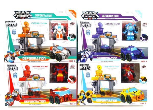 Transformer with launcher Max Robot 4 types