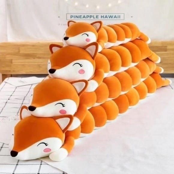 Soft toy pillow "Fox-caterpillar" 90 cm