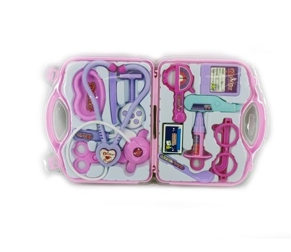 Doctor's kit in a pink suitcase