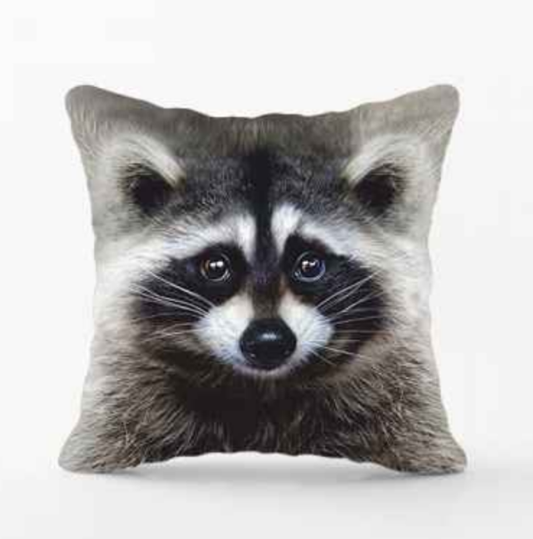 Decorative pillow "Raccoon" 29 cm art.01026