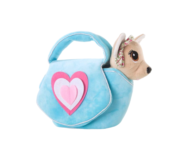 Musical dog Chi Chi Love in a bag (blue)